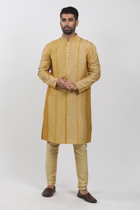 Krishna Mehta Hand Block Print Kurta Set 