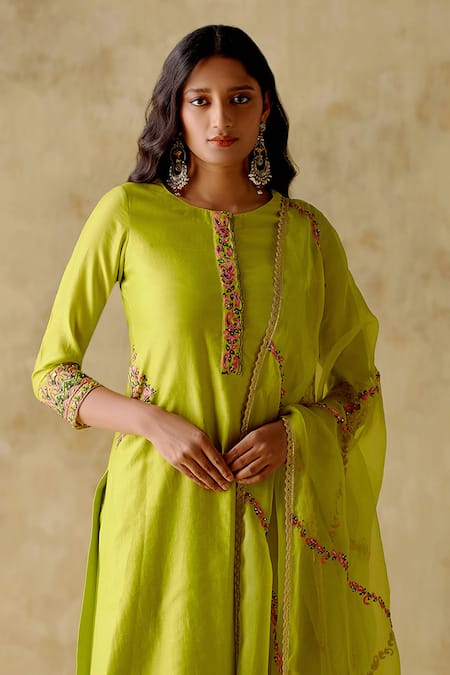 Latest #Lime Green Colour Kurti Designs |2020|#Lime Green Dresses And  Colour Combination|| - YouTube