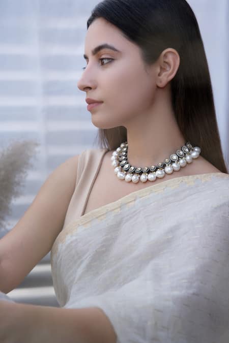 Buy Mesmerizing Multi Layered Long Pearl Necklace Online. – Odette