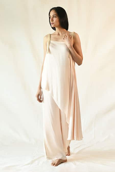 TIL Powder Blush Asymmetric Tunic & Pant Set 