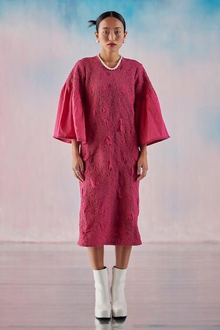 Ilk Cotton Smock Pleated Dress 