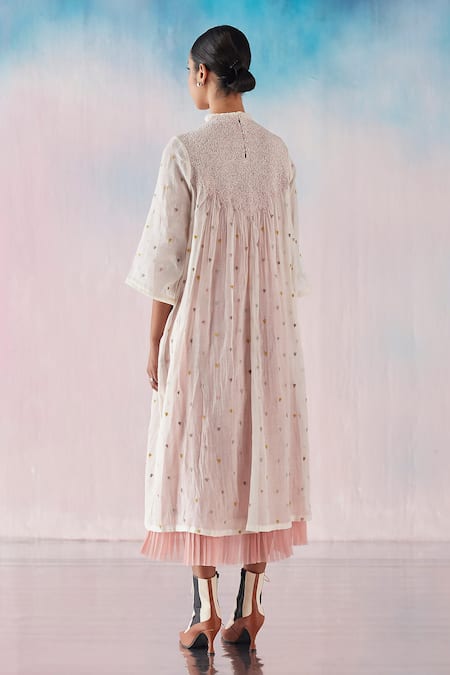 Ilk Chanderi Heart Print Dress 