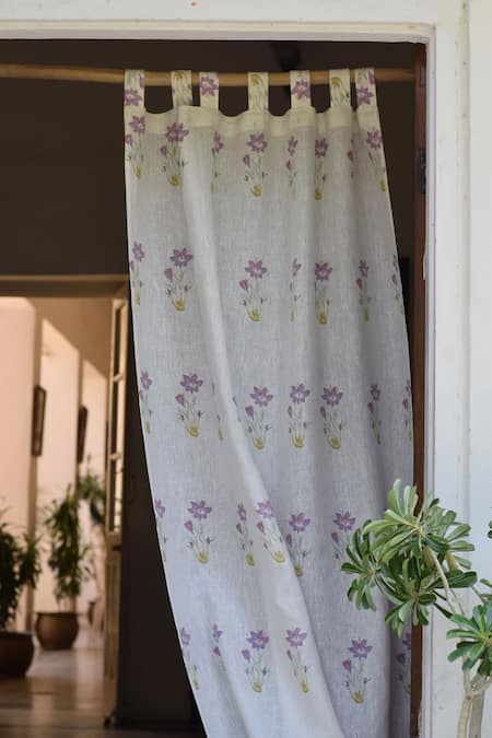 Taru Jaipur Zafran Linen Curtain 