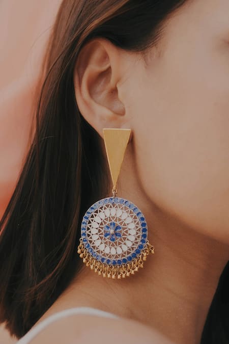 Buy quality Rose Gold New Design Ladies Earrings in Ahmedabad