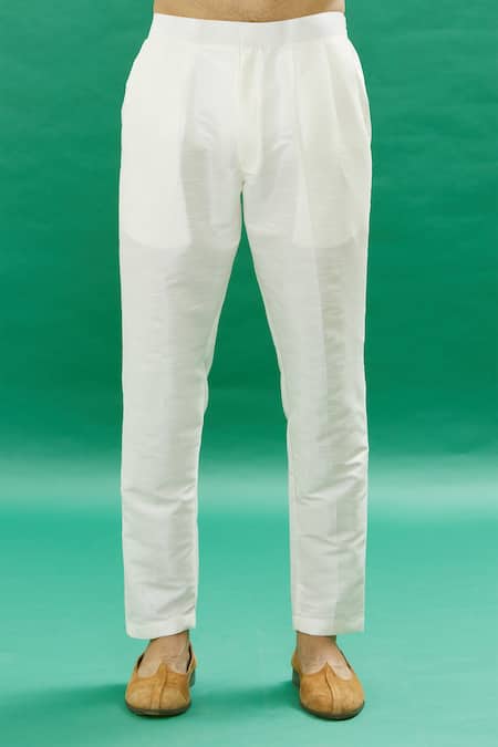 Rng Safawala_Blue Silk Sequins Teal Embroidered Bundi Set _at_Aza_Fashions