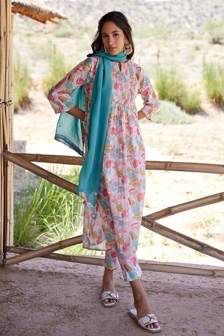 Harsha Khatry Floral Bloom Print Kurta Set 