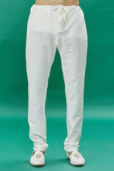 Rng Safawala_Off White Silk Cut Work, Sequins, Stones Embroidered Sherwani Set _at_Aza_Fashions