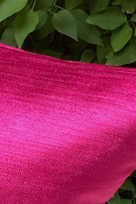 Studio Covers_Pink Velvet Fuchsia Cushion Cover_Online_at_Aza_Fashions