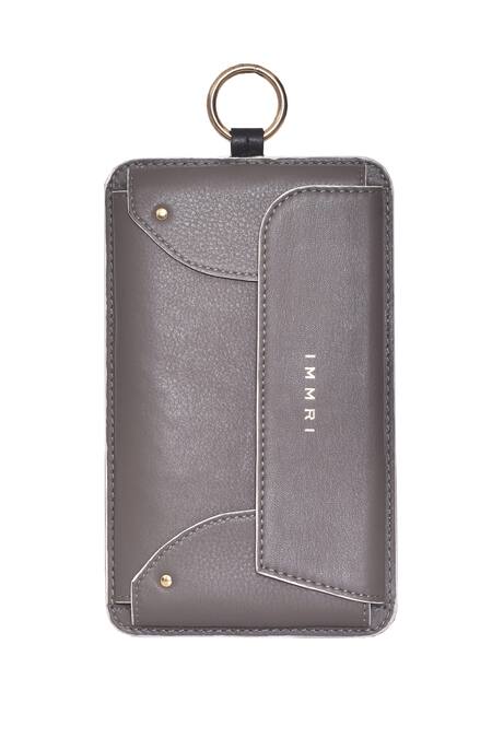 Immri Grey Border Embroidered Mobile Batua Online at Aza Fashions Immri_Grey Border Embroidered Mobile Batua _Online_at_Aza_Fashions