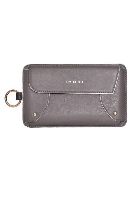 Shop Immri Grey Border Embroidered Mobile Batua Online at Aza Fashions Shop_Immri_Grey Border Embroidered Mobile Batua _Online_at_Aza_Fashions