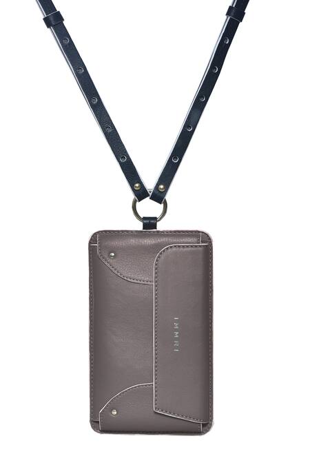 Immri Grey Border Embroidered Mobile Batua at Aza Fashions Immri_Grey Border Embroidered Mobile Batua _at_Aza_Fashions