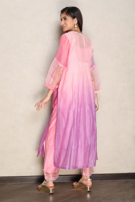 Falguni.Foram Yoke Embroidered Kurta Pant Set 