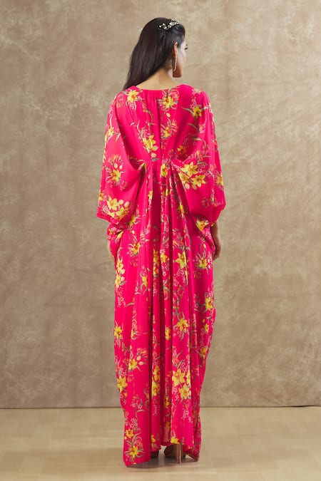 Keerthi Kadire Floral Pattern Kaftan With Inner 