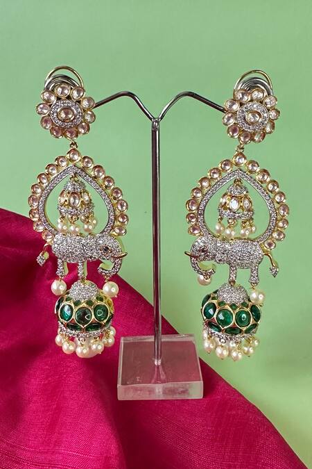 Meenakari Jhumka | Indian Jewelry | Punjabi Jewelry | Pakistani Jewelr –  sagunittujewel