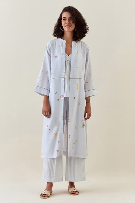 Anantaa by Roohi Printed Front-Open Jacket Pant Set 
