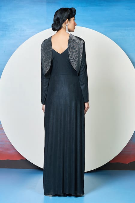 1999ad By Amita & Deepak Yami Sculpted Yoke Dress 