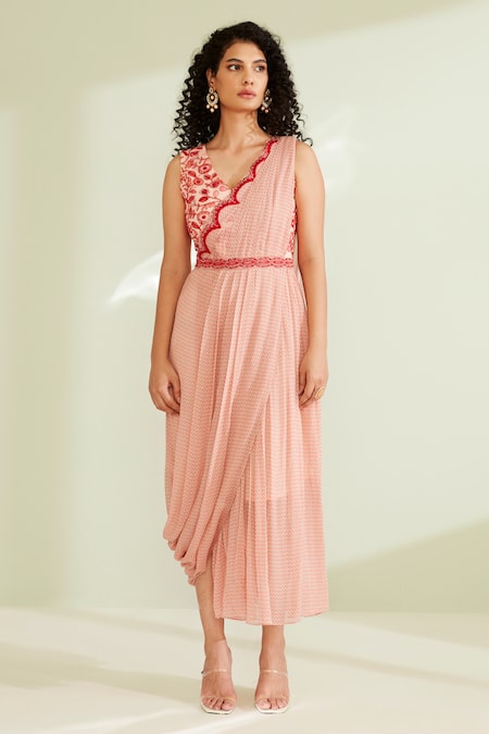 1999ad By Amita & Deepak Naisha Drape Dress 