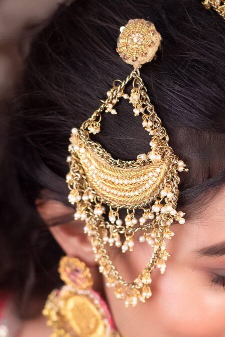 Buy Kanyaadhan By Dhirajaayushi Gold Plated Mirrors, Embroidery Thread Necklace Set Online at Aza Fashions Buy_Kanyaadhan By Dhirajaayushi_Gold Plated Mirrors, Embroidery Thread Necklace Set _Online_at_Aza_Fashions