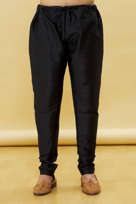 Arihant Rai Sinha Yellow Silk Embroidery Kurta And Churidar Set at Aza Fashions Arihant Rai Sinha_Yellow Silk Embroidery Kurta And Churidar Set _at_Aza_Fashions