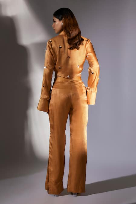 Masumi Mewawalla Embroidered Shirt & Pant Set