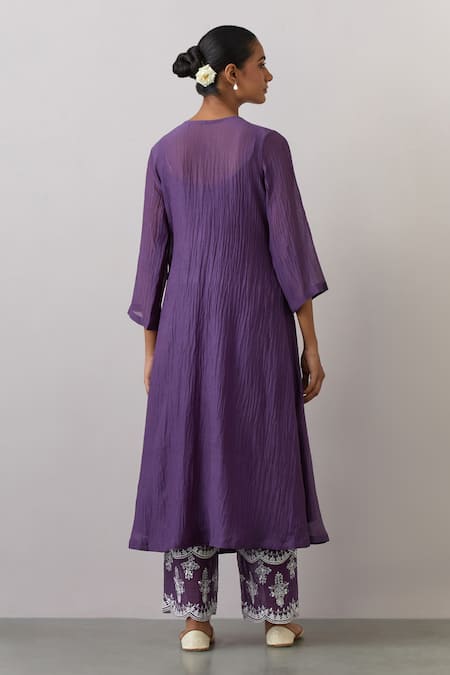 Ikshita Choudhary Embroidered Kurta Pant Set 