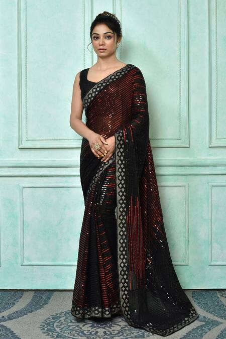 running blouse saree