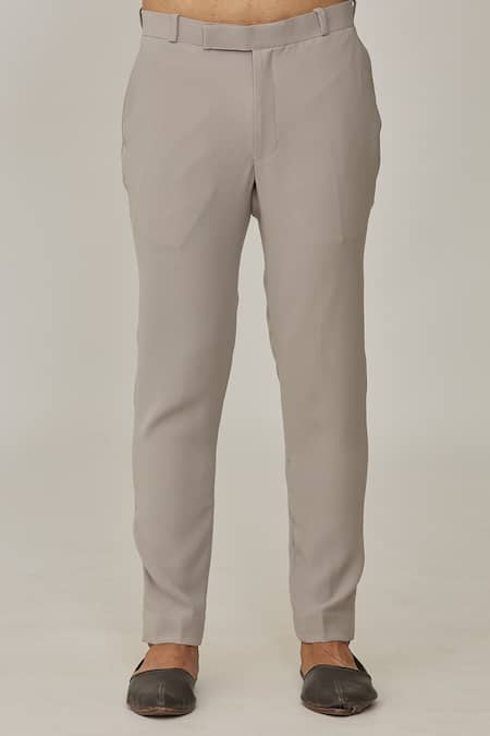 Nero By Shaifali And Satya_Blue Suede Geometric Pattern Jacket Sherwani Set_at_Aza_Fashions