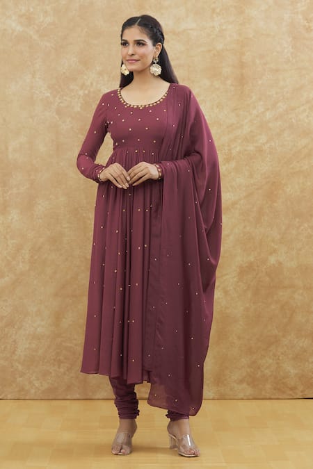 House Of TA-YA Hand Embroidered Anarkali Set 