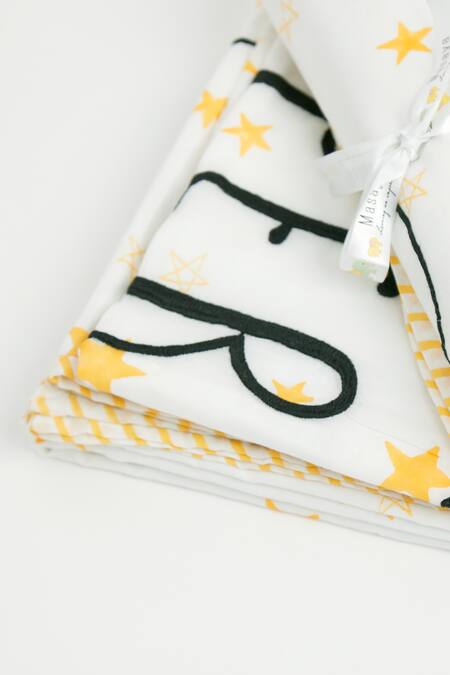 Shop Masaya Black 3 Layers Of Pure Superbaby Flies Over Town Dohar Blanket Online at Aza Fashions Shop_Masaya_Black 3 Layers Of Pure Superbaby Flies Over Town Dohar Blanket_Online_at_Aza_Fashions