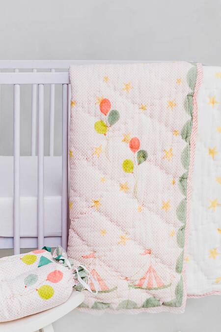 Shop_Masaya_Peach 2 Layers Of Pure Cotton And I Am Going To The Circus Quilt