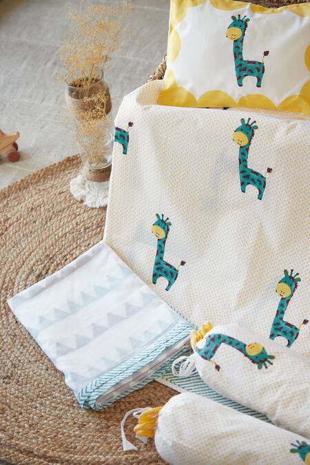 Masaya My Best Friend The Giraffe Printed Cot Bedding Set 