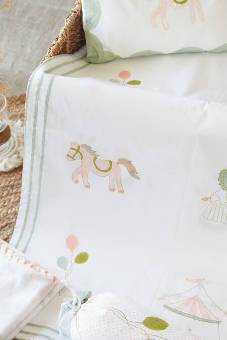 Masaya_Peach Hypoallergenic , Filler I Am Going To The Cot Bedding Set_Online_at_Aza_Fashions