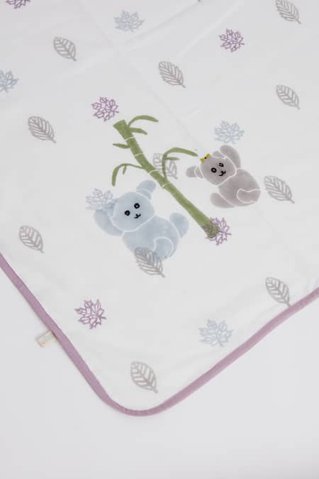 Masaya Purple Hypoallergenic , Filler Mulmul K For Cot Bedding Set at Aza Fashions Masaya_Purple Hypoallergenic , Filler Mulmul K For Cot Bedding Set_at_Aza_Fashions