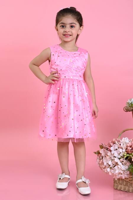 Buy - Flower Girl Girls Plain Dress, Light Pink - KFGSS222110 On Smart Baby