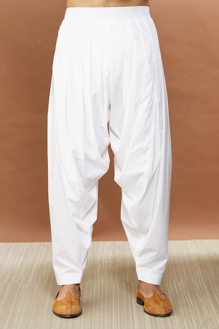 Aham-Vayam Blue Cotton Sequins Mughalkaari Embroidered Kurta And Patiala Set at Aza Fashions Aham-Vayam_Blue Cotton Sequins Mughalkaari Embroidered Kurta And Patiala Set _at_Aza_Fashions