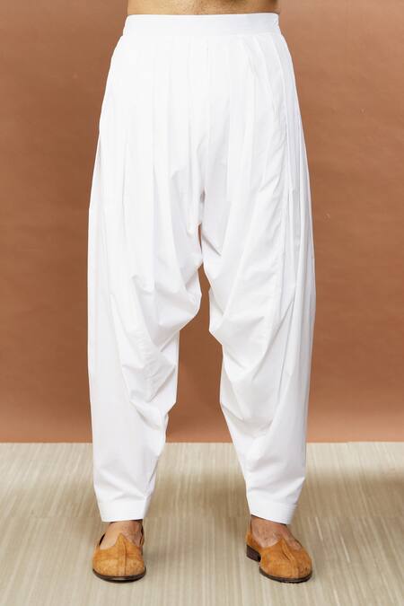 Aham-Vayam_Yellow Cotton Sequins Suryamukhi Embroidered Kurta And Patiala Set _Online_at_Aza_Fashions