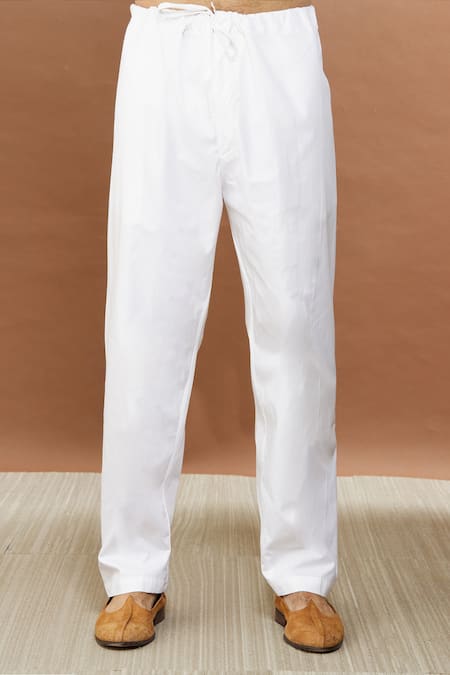 Aham-Vayam_Black Cotton Sequins Prashansa Floral Pattern Kurta Set _at_Aza_Fashions