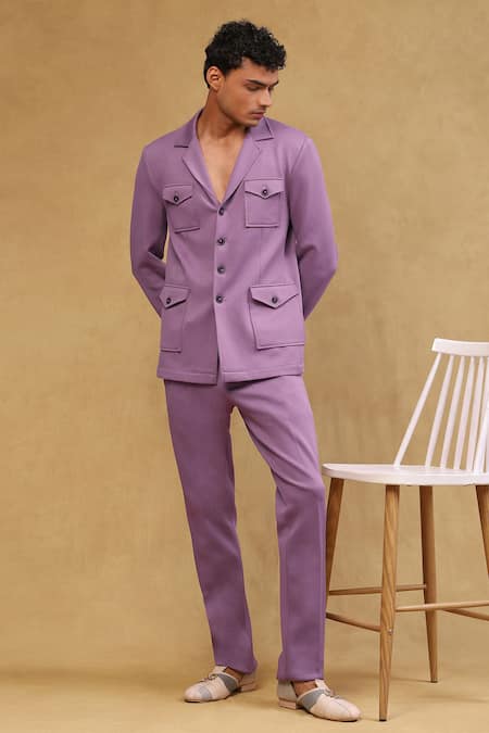 Buy_Soniya G_Purple Crepe Full Sleeve Jacket Set_Online_at_Aza_Fashions