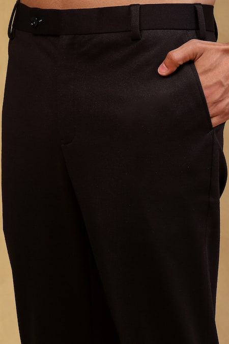 Soniya G Black Crepe Full Sleeve Jacket And Pant Set at Aza Fashions Soniya G_Black Crepe Full Sleeve Jacket And Pant Set _at_Aza_Fashions