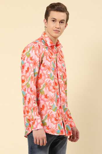 Soniya G_Multi Color Cotton Flower Print Shirt _Online_at_Aza_Fashions