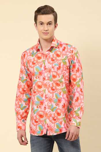 Shop_Soniya G_Multi Color Cotton Flower Print Shirt _Online_at_Aza_Fashions