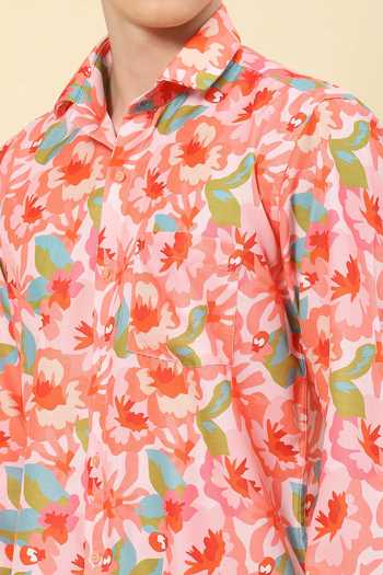 Soniya G_Multi Color Cotton Flower Print Shirt _at_Aza_Fashions