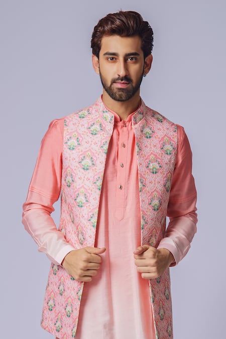 Chatenya Mittal Ombre Cotton Silk Kurta Set 