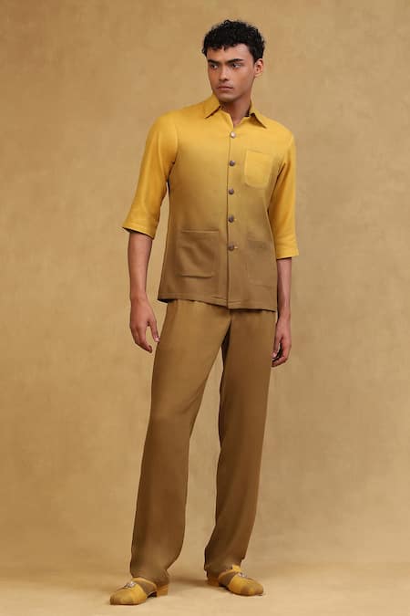 Buy Arrow Regular Fit Solid Trousers - NNNOW.com