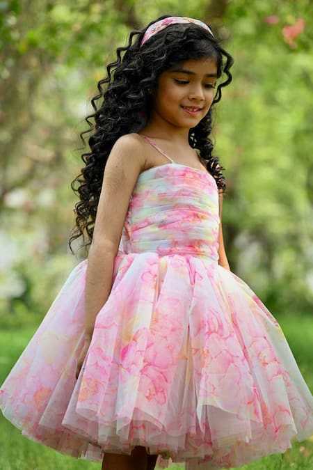 Panchhi By Kanupriya Tibrewala Strappy Floral Print Dress 