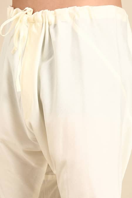 Buy_Mayank Modi - Men_Green Silk, Jacquard Geometric Woven Kurta Set