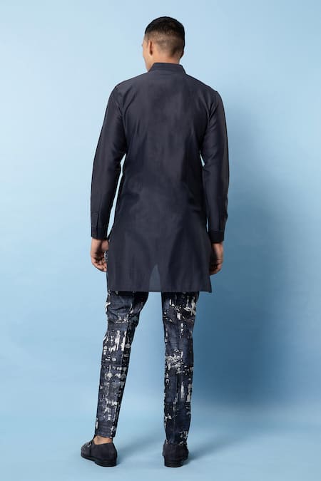 Rohit Gandhi + Rahul Khanna Linen Shirt Kurta 