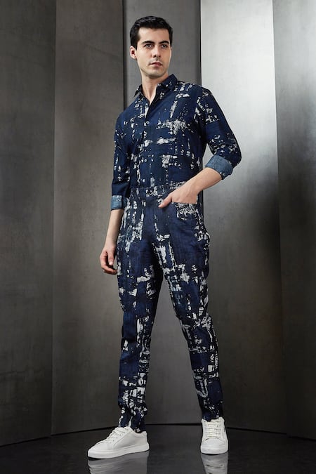 Buy Rohit Gandhi + Rahul Khanna Blue Silk Printed Shirt Online at Aza Fashions Buy_Rohit Gandhi + Rahul Khanna_Blue Silk Printed Shirt _Online_at_Aza_Fashions