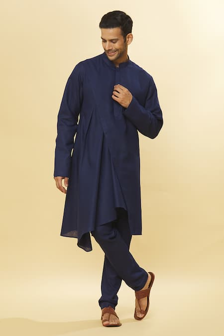 Aham-Vayam Tatvam Angira Cotton Solid Kurta & Pyjama Set 