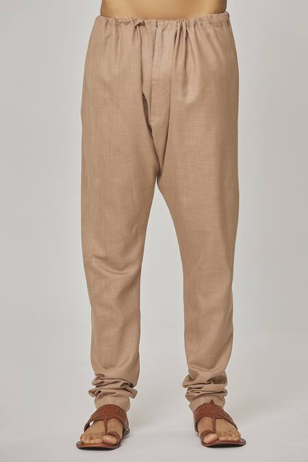 Buy_Aham-Vayam_Brown Cotton Tatvam Hana Solid Kurta And Pyjama Set 